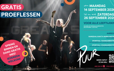 GRATIS PROEFLESSEN: 14 – 26 september 2026